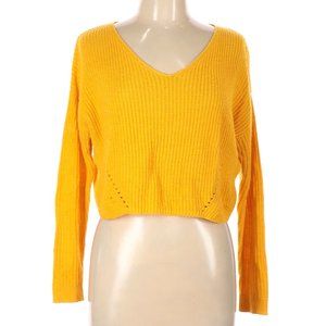 Yellow Wild Fable Cropped Sweater w Tags